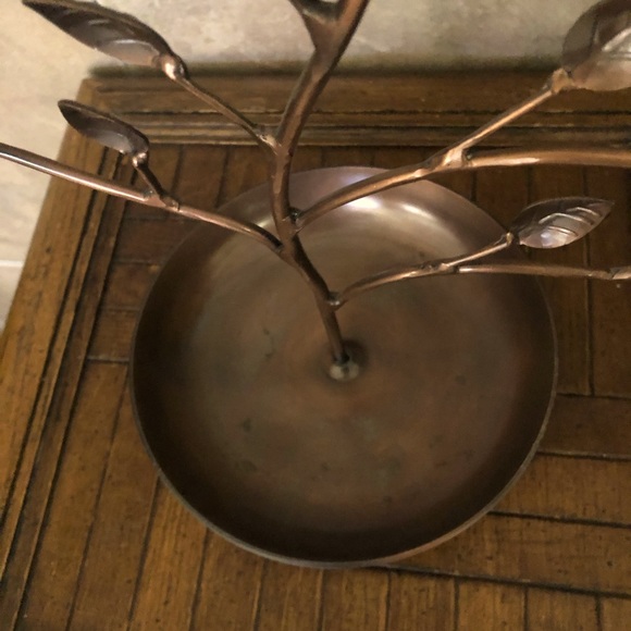 Copper color jewelry and bracelet holder.  Very sturdy with attached tray. - Picture 4 of 4